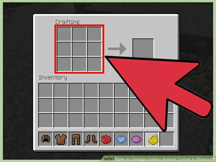 Image intitulée Changement des Armures de Cuir de la Couleur dans Minecraft Étape 2